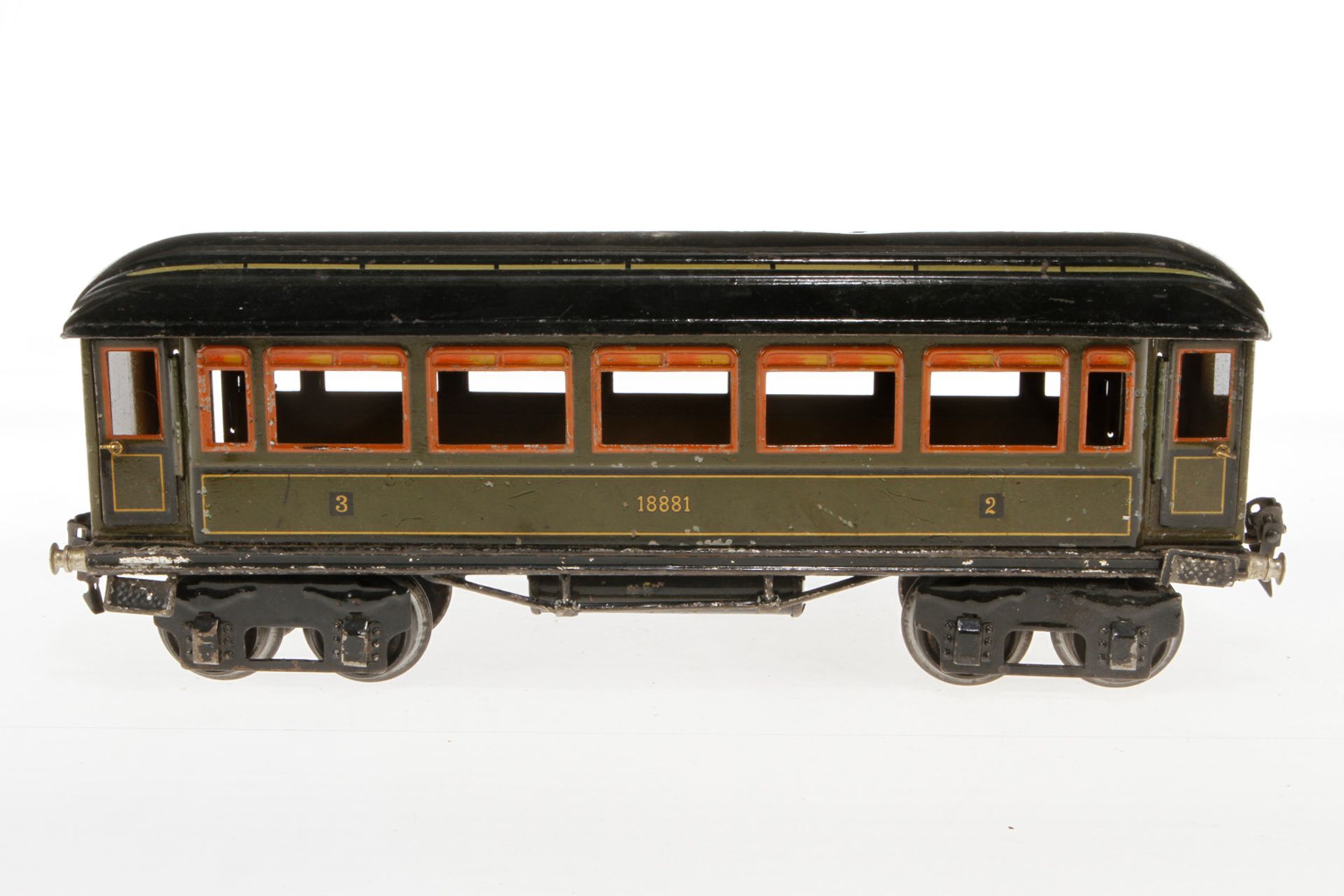 Märklin Personenwagen 1886, S 1, CL, mit 4 AT, LS, L 33, bespielt