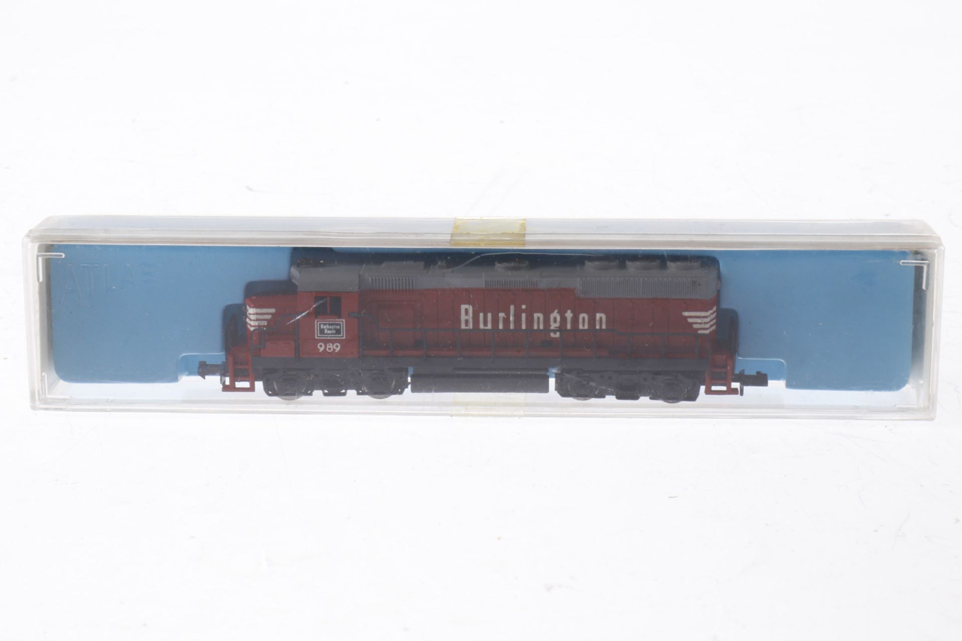 Atlas Diesellok "Burlington 989" 2173, S N, grau/rot, Alterungsspuren, OK, Z 1-2