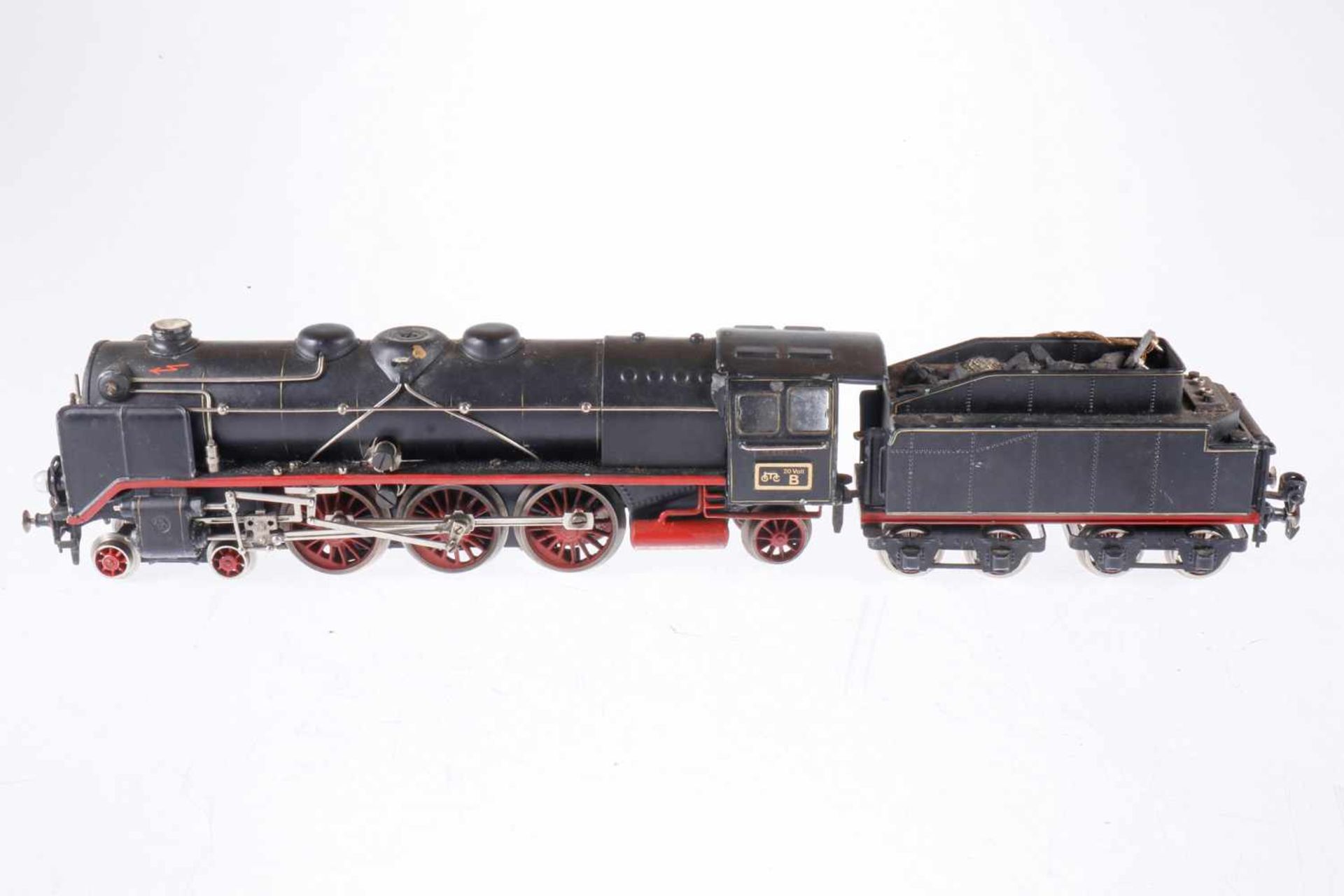 Märklin 2-C-1 Dampflok HR 66/12920, S 0, elektr., schwarz, mit Tender und 2 el. bel. Stirnlampen, tw