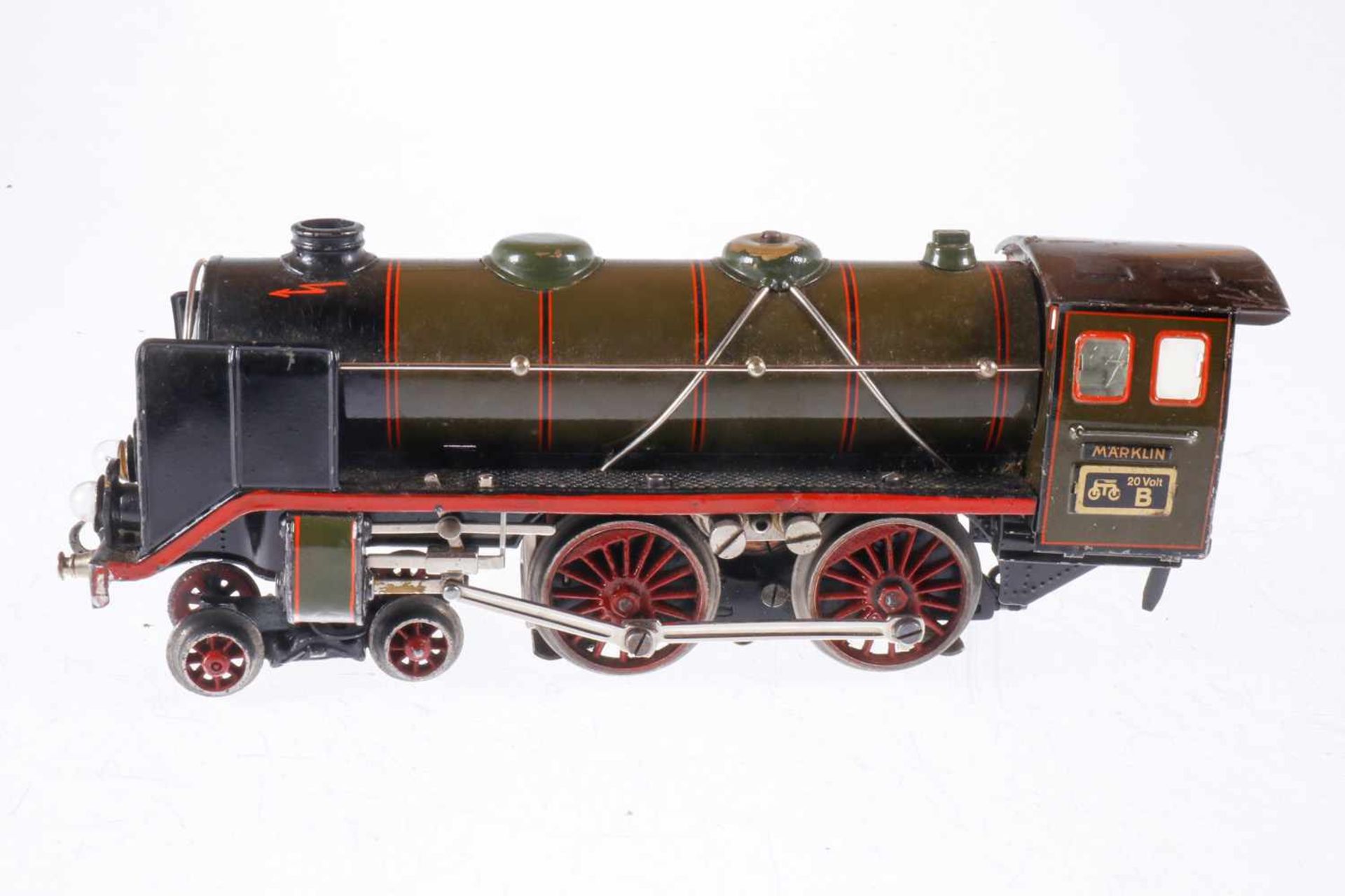 Märklin 2-B Dampflok E 6620, S 0, elektr., olivgrün/schwarz, ohne Tender, LS tw ausgebessert,