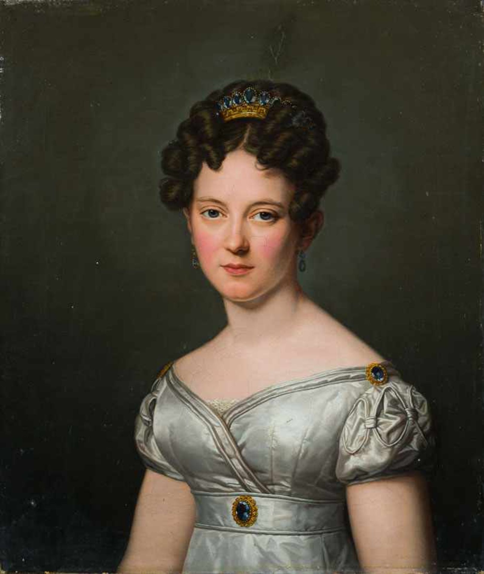 Gröger, Carl Friedrich (Plön, Hamburg 1766-1838), zugeschrieben Adelige Dame in grauem