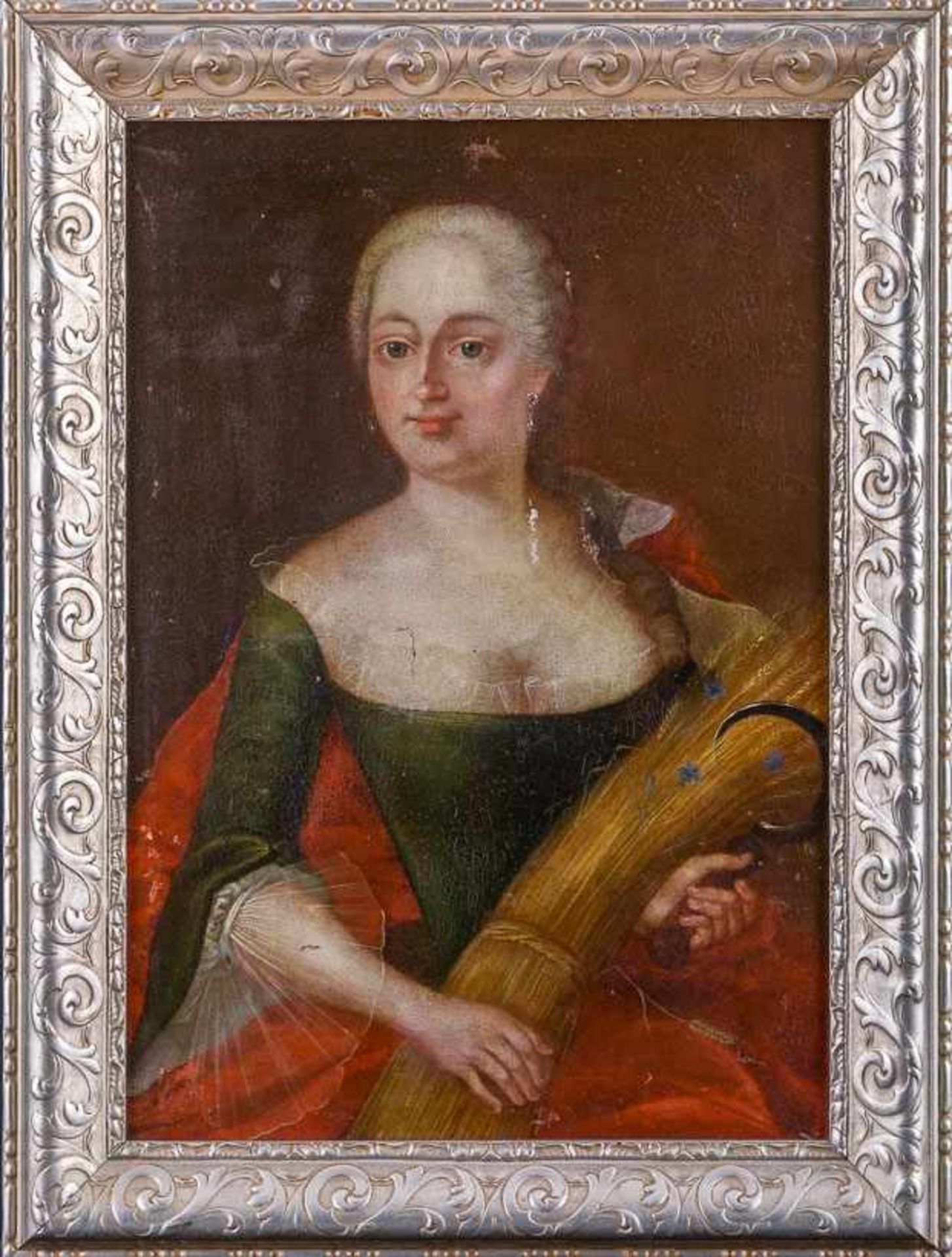 Deutscher Porträtmaler (18. Jh.) Louise Eleonore von Wreech,geb. von Schöning und Erbin von