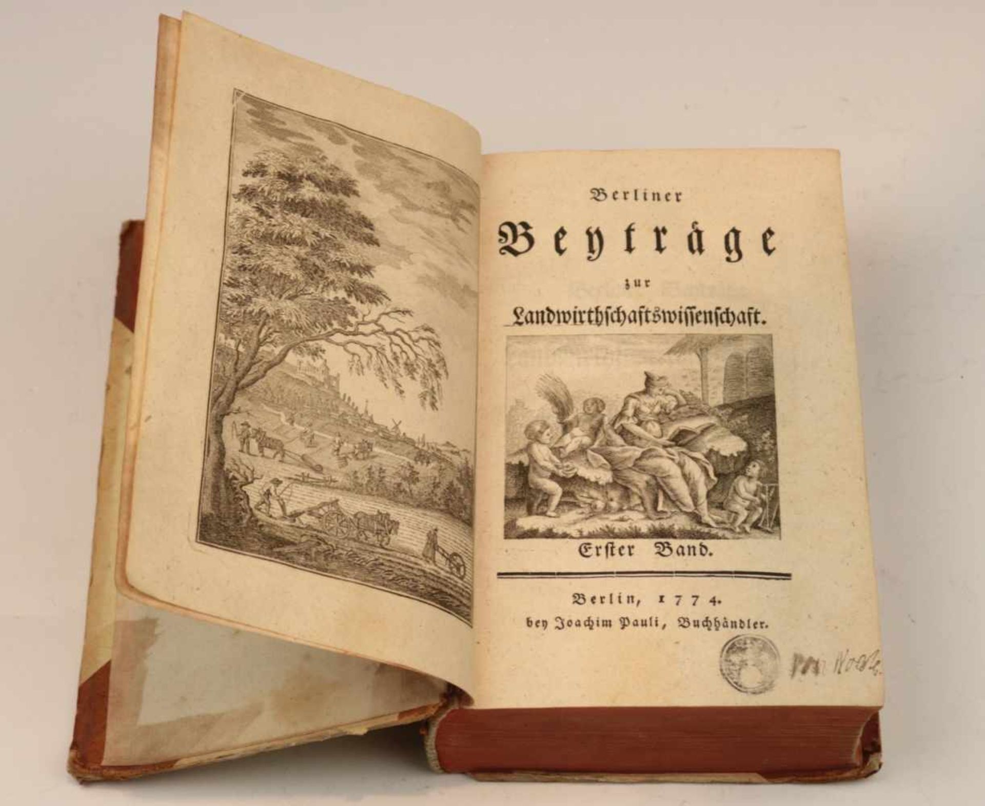 Berliner Beyträge zur Landwirthschaftswissenschaft.Joachim Pauli Buchhändler,Berlin, 1774.