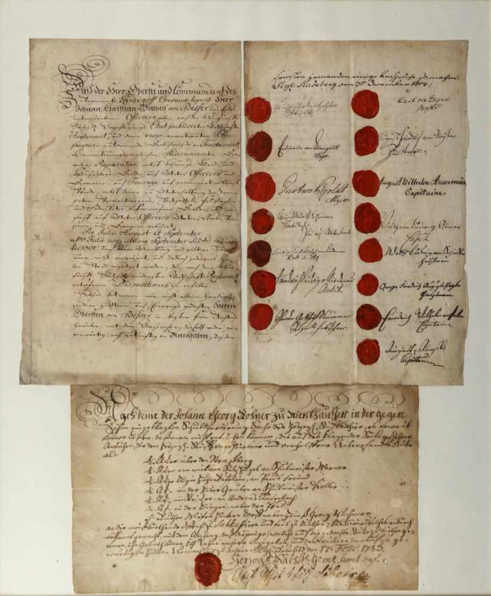 Quittierung der Fourage, Regiment Gersdorff, 31.12.1804.Quittung über den Erhalt von Fourage und