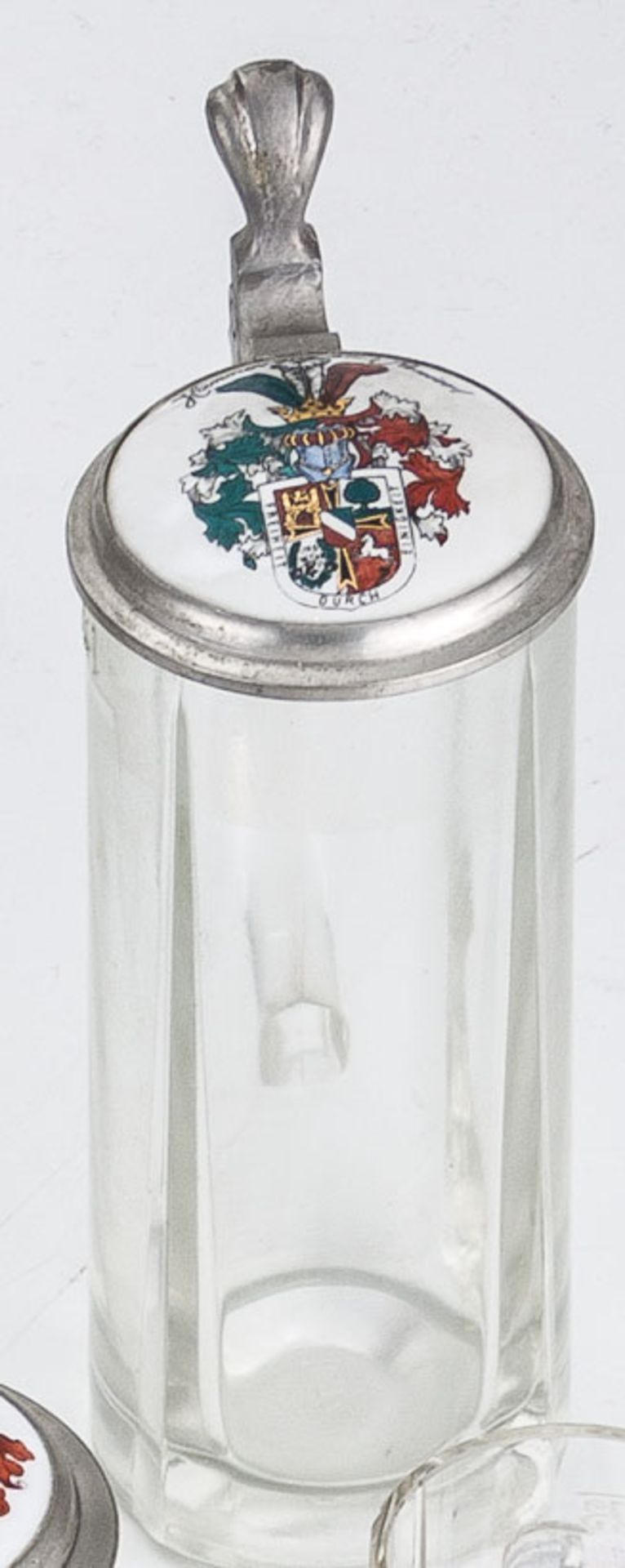 "Cheruscia sei's Panier"Datiert 1901Burschenschaft Cheruscia Hannover. Wappen in den Farben