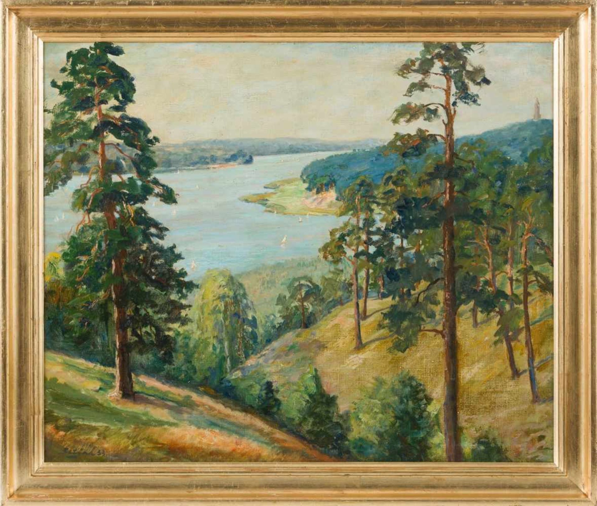 Betyna, Paul (Berlin, Wernigerode 1887-1967) Blick von den Dachsbergenauf die Havel und den