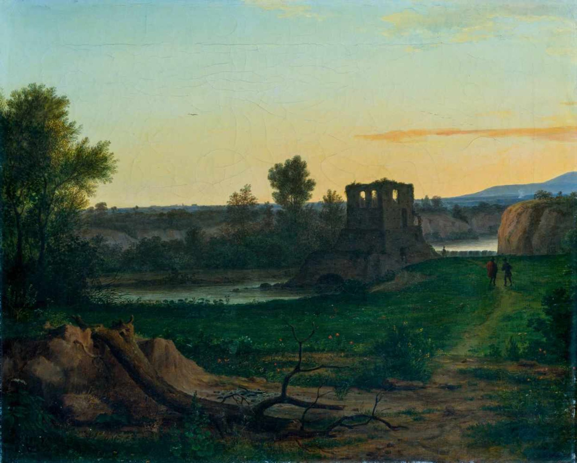 Deutscher Maler in Italien (1. H. 19. Jh.)In der CampagnaRuine einer Brückenbefestigung an