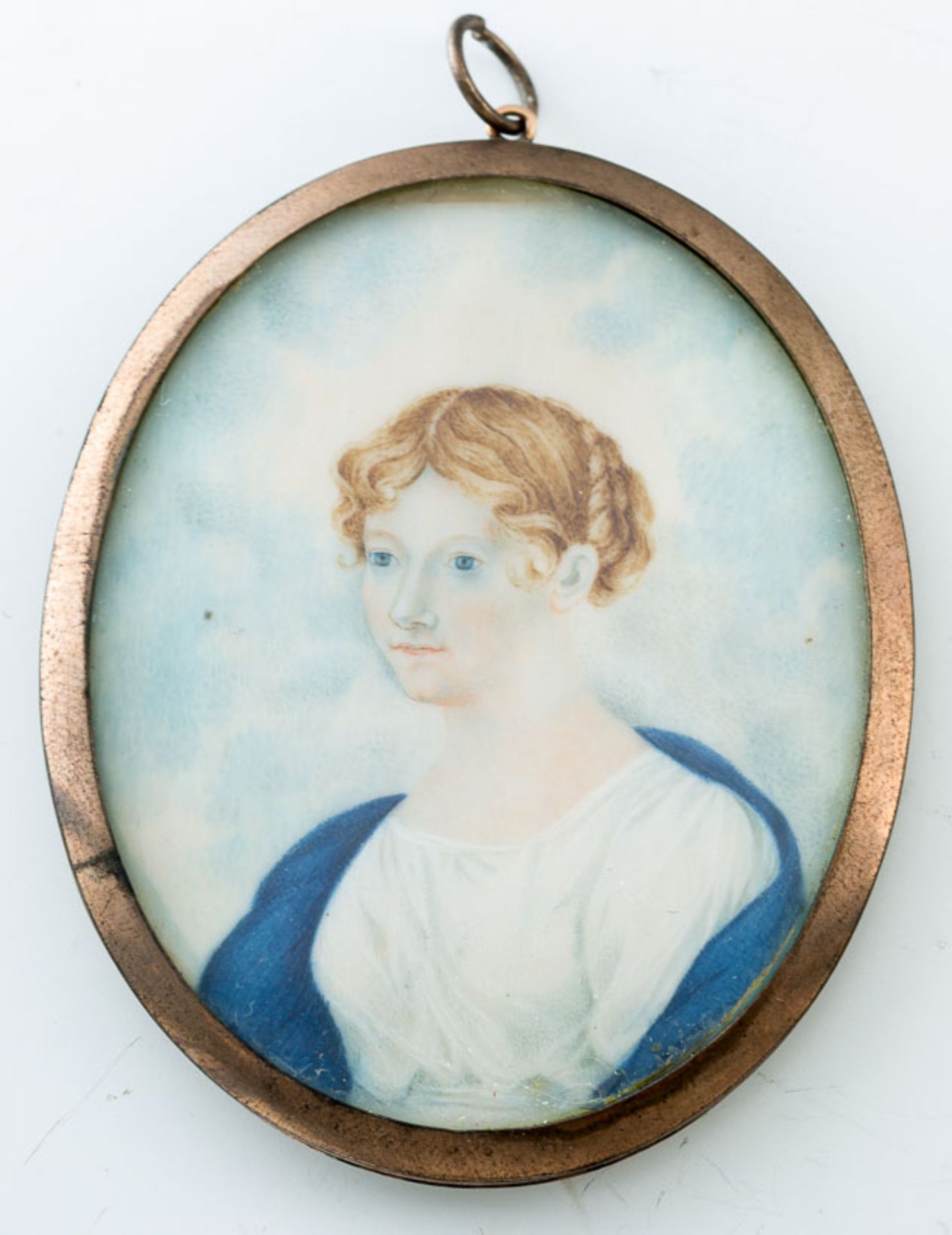 Unbekannter Miniaturist (19. Jh.)Luise Passow,geb. Wichmann, Gemahlin von Franz Passow. Oval a.