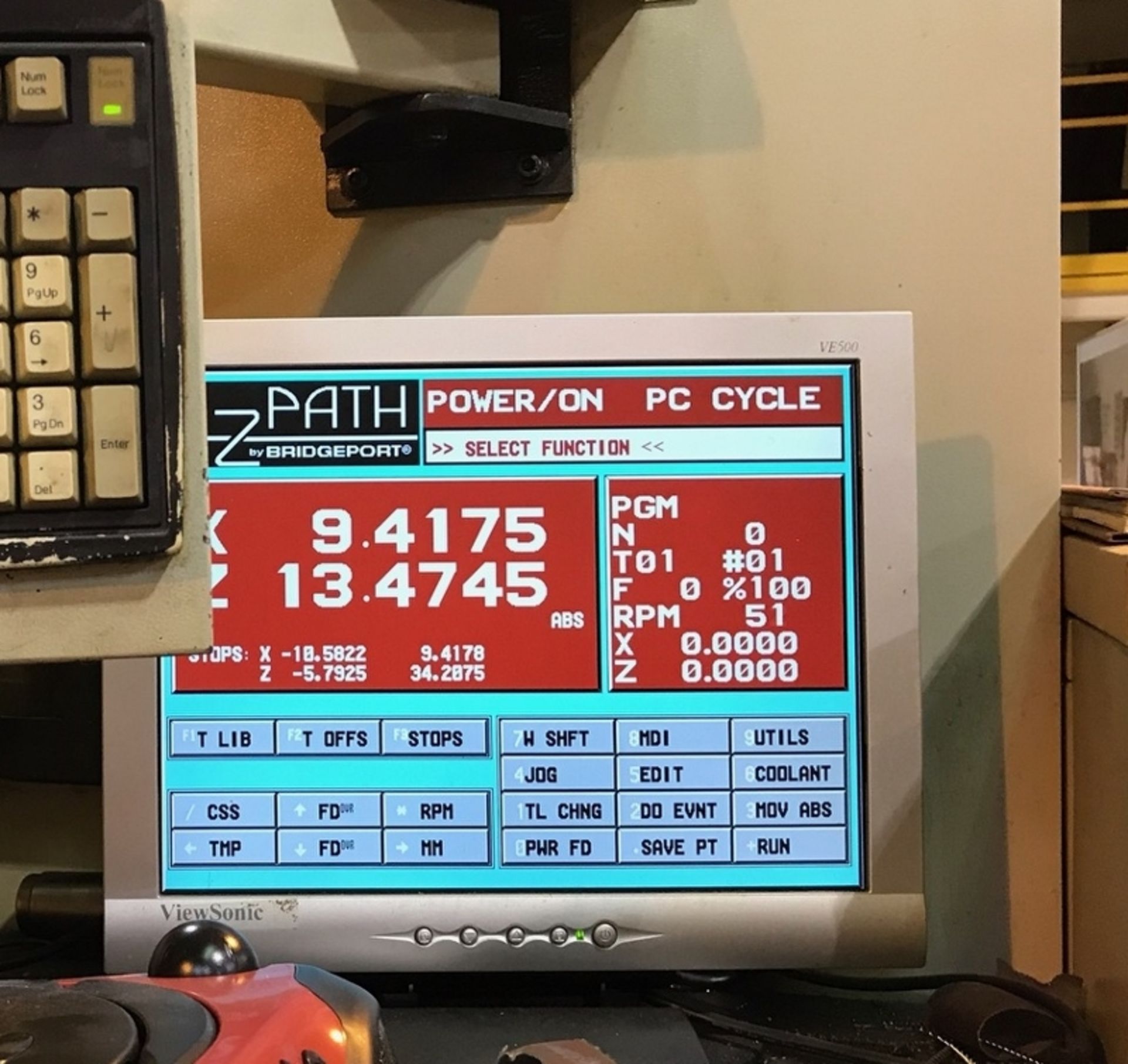 1996 Romi-Bridgeport CNC lathe 19” x 40” - Image 7 of 15