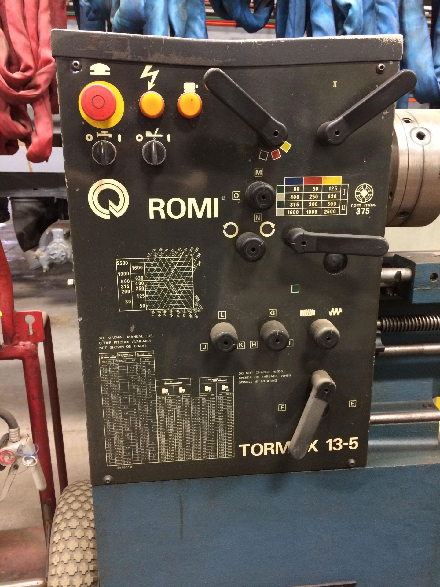 13" x 40" ROMI BRIDGEPORT TORMAX 13-5 ENGINE LATHE - Image 3 of 5