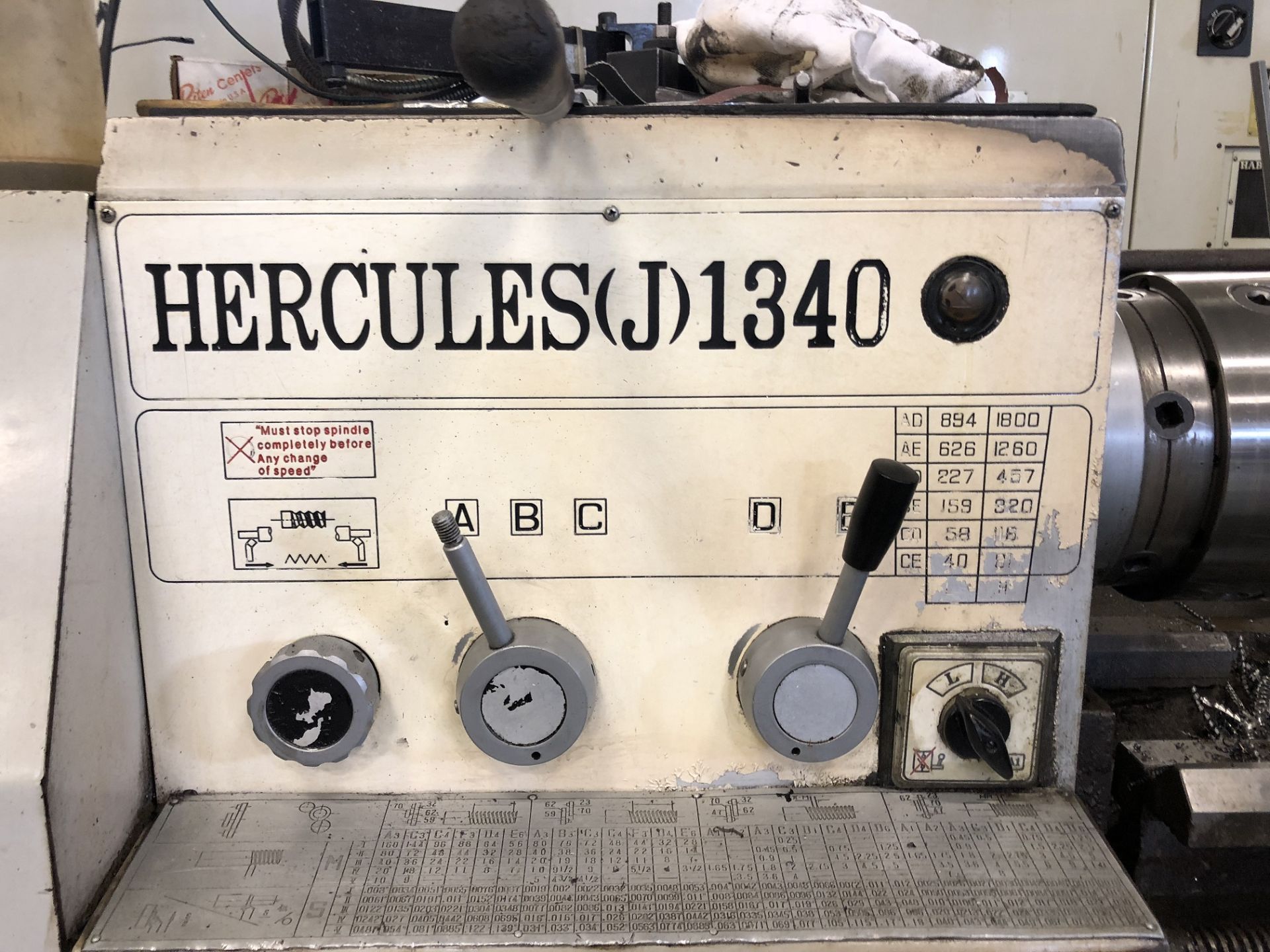13" x 40" Hercules Engine Lathe - Image 2 of 2
