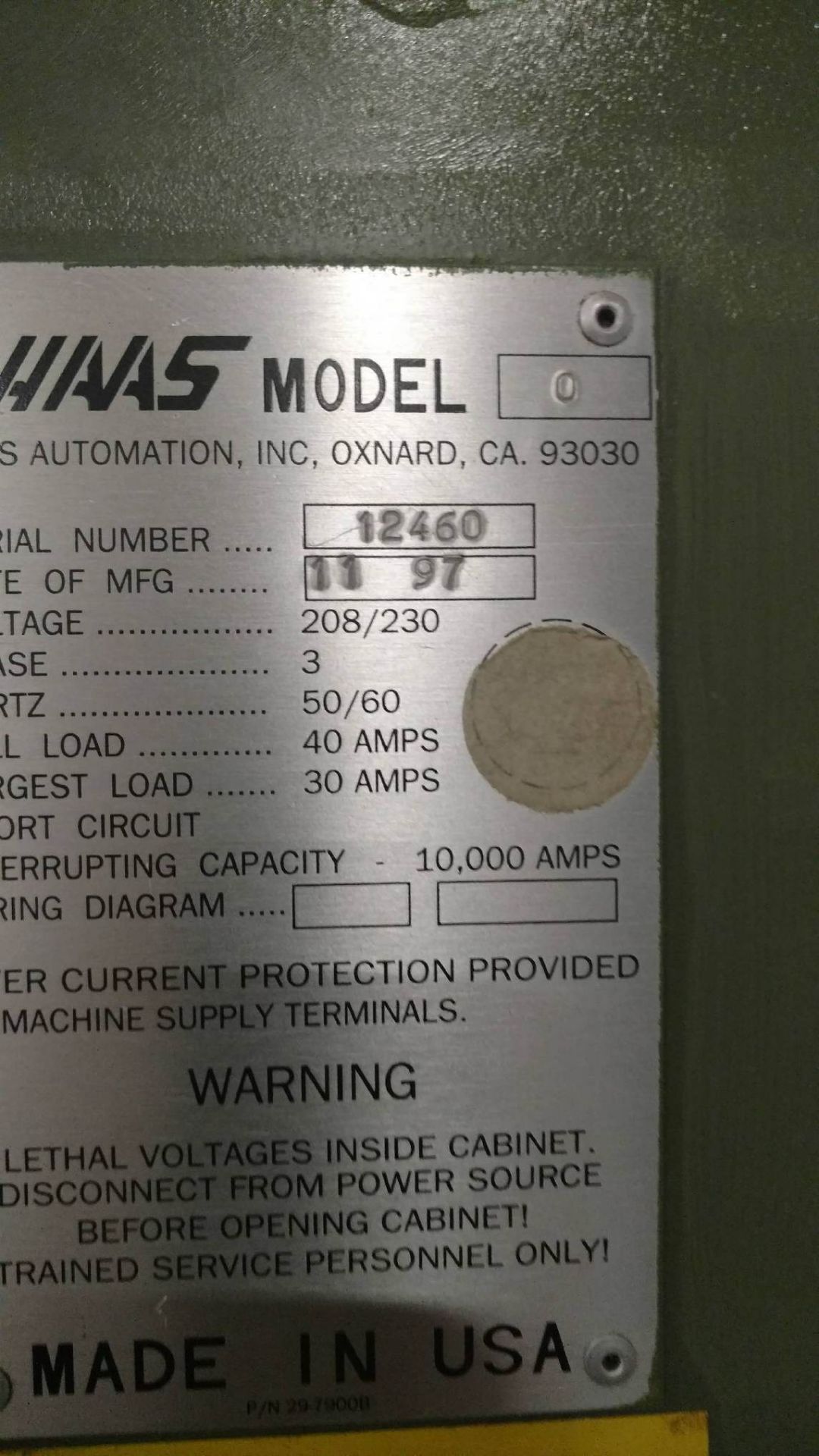 Haas CNC Machine - Image 2 of 2