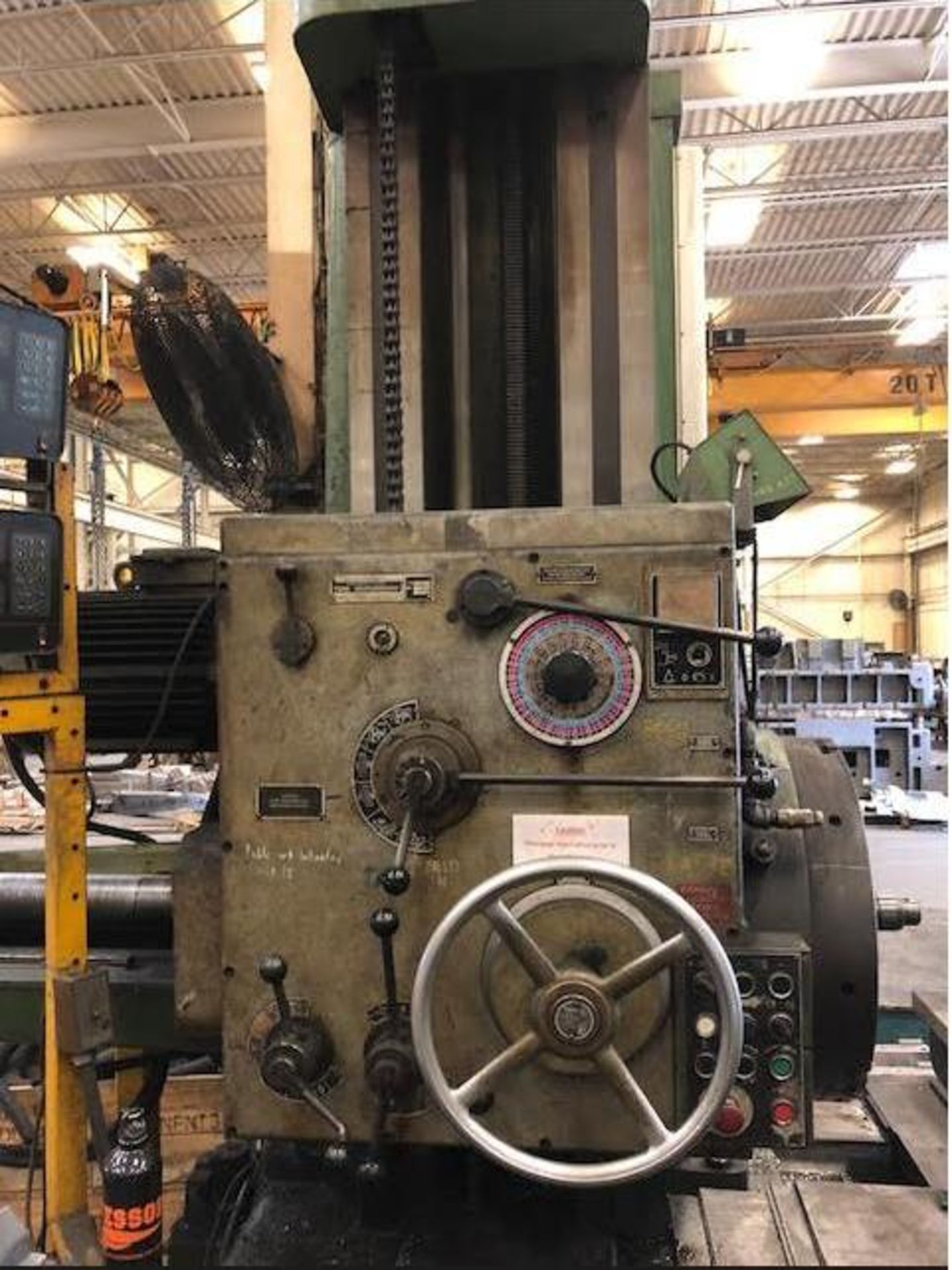 TOS W-100A ROTARY TABLE TYPE HORIZ. BORING MILL - Image 2 of 3
