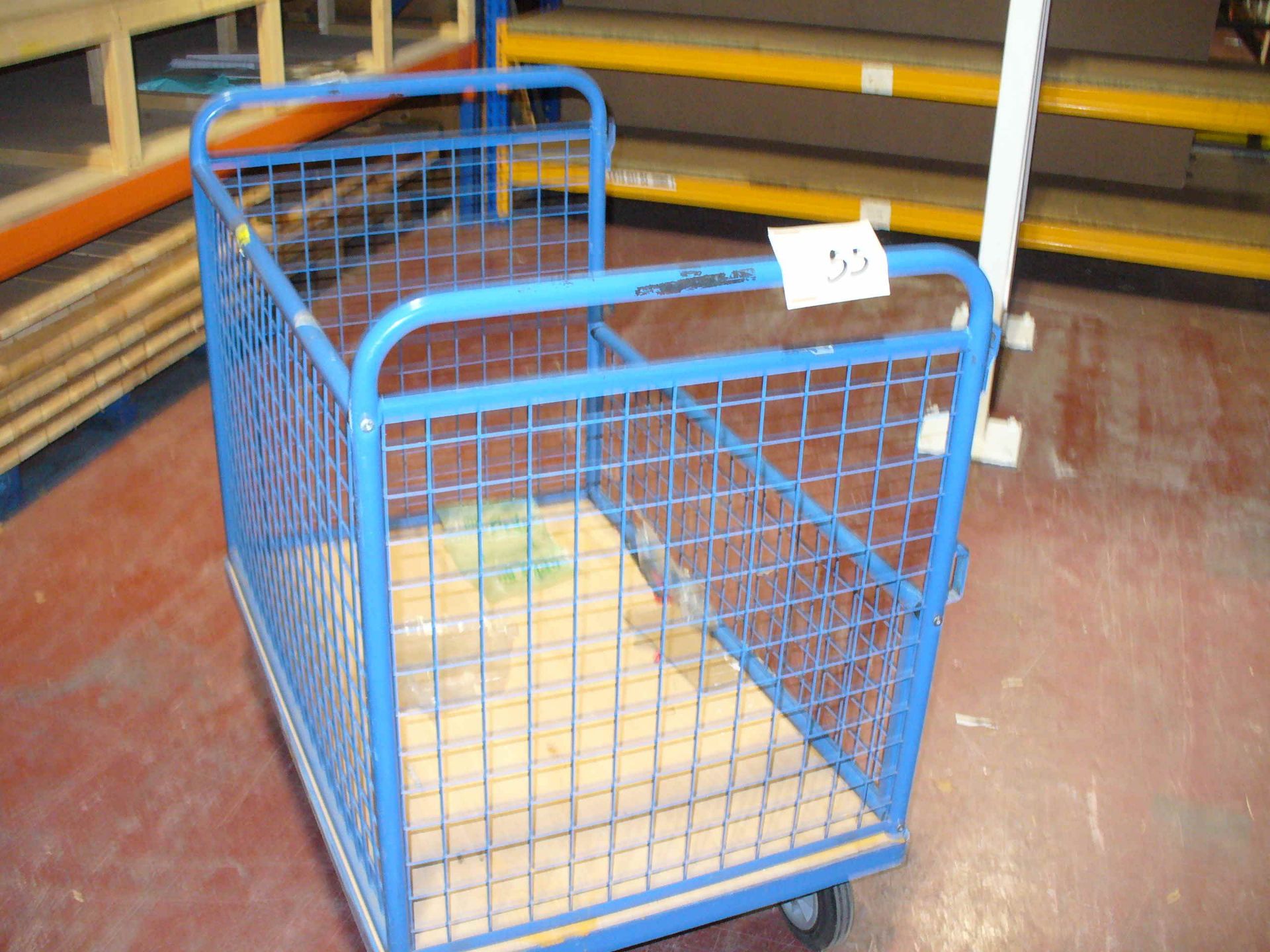 CAGED TROLLEY approx 1100mm x 700mm