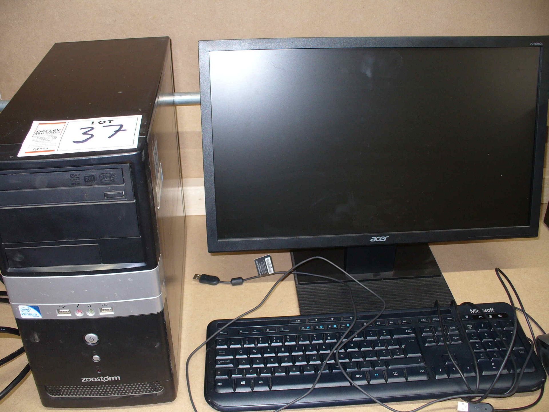 ZoostormTower PERSONAL COMPUTER with 226 HQL monitor, mouse, and keyboard