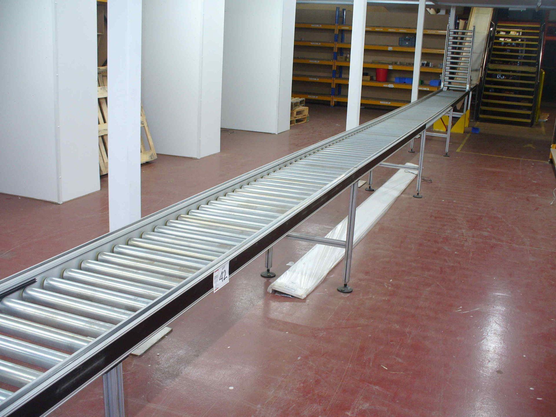 50' of ROLLER TRACK including gate, 18" roller width