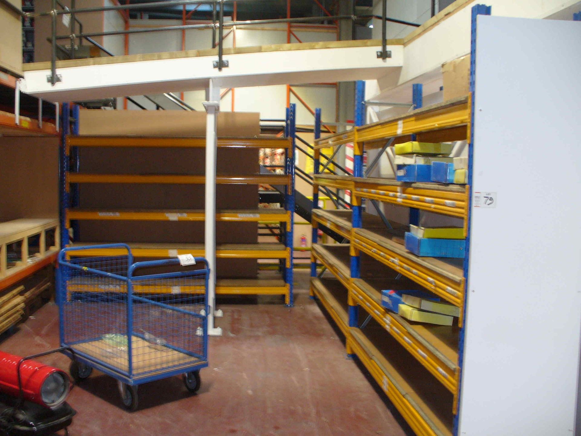 Esmina RACKING 3 bays 500mm deep, comprising of 5 upright frames 500 x 2.6, 30 Beams 2.7 long