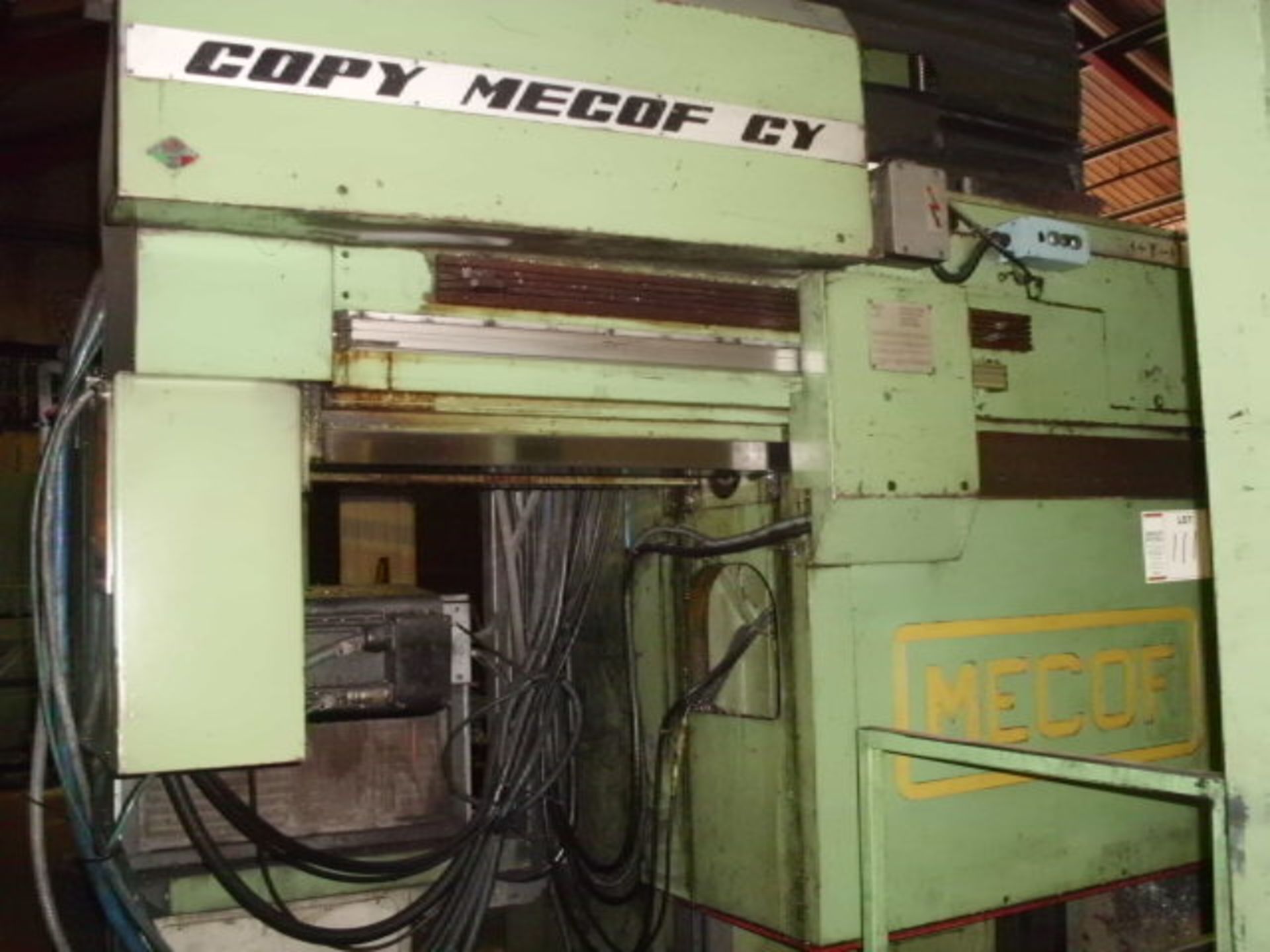 MECOF CNC BEDMILL (1985), serial no 068156, table 9m x 1200, 2 x table ext 1.5m x 1m, X - 6626, - Image 8 of 13