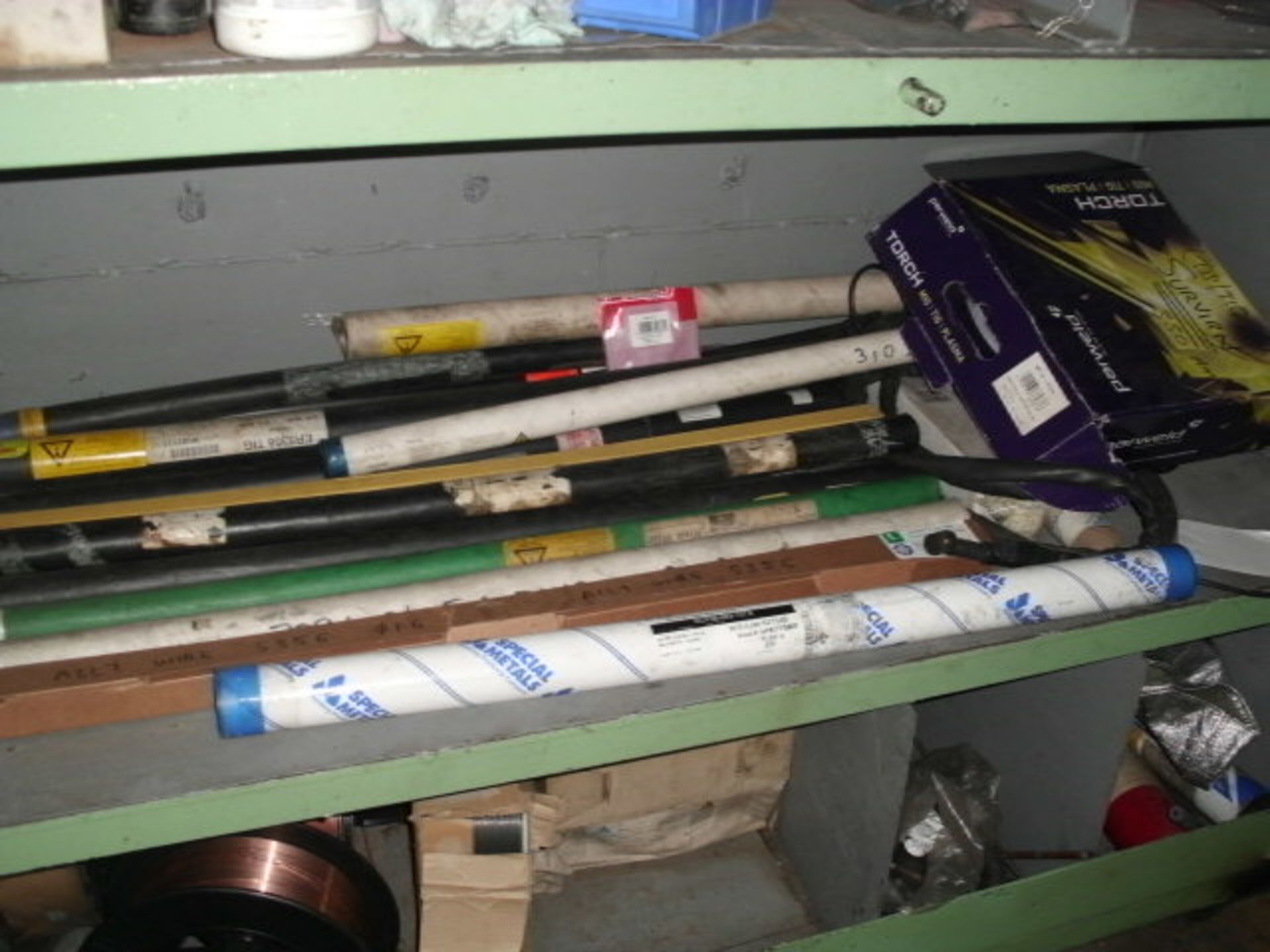 STEEL CABINET & CONTENTS (welding rods and wire) - Image 5 of 6