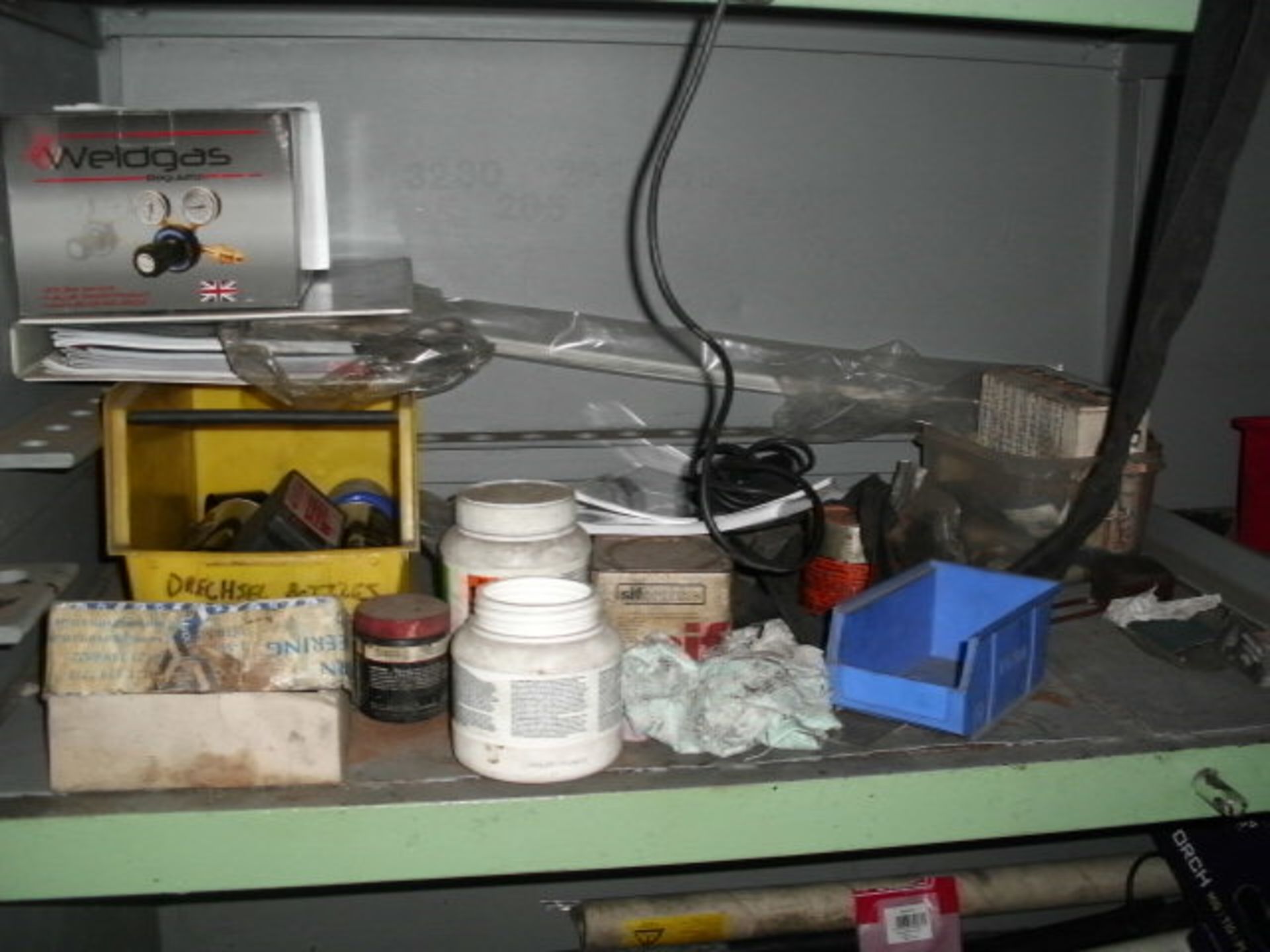 STEEL CABINET & CONTENTS (welding rods and wire) - Image 4 of 6