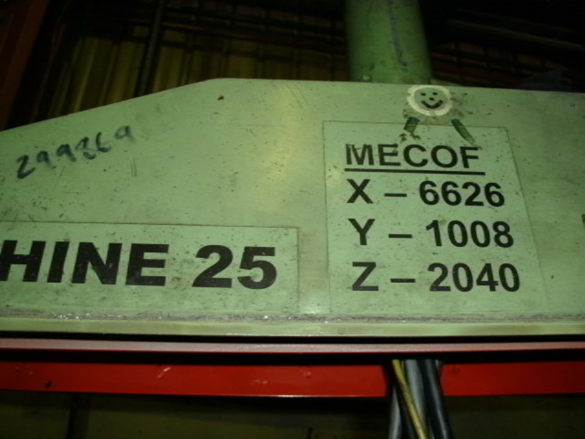 MECOF CNC BEDMILL (1985), serial no 068156, table 9m x 1200, 2 x table ext 1.5m x 1m, X - 6626, - Image 9 of 13