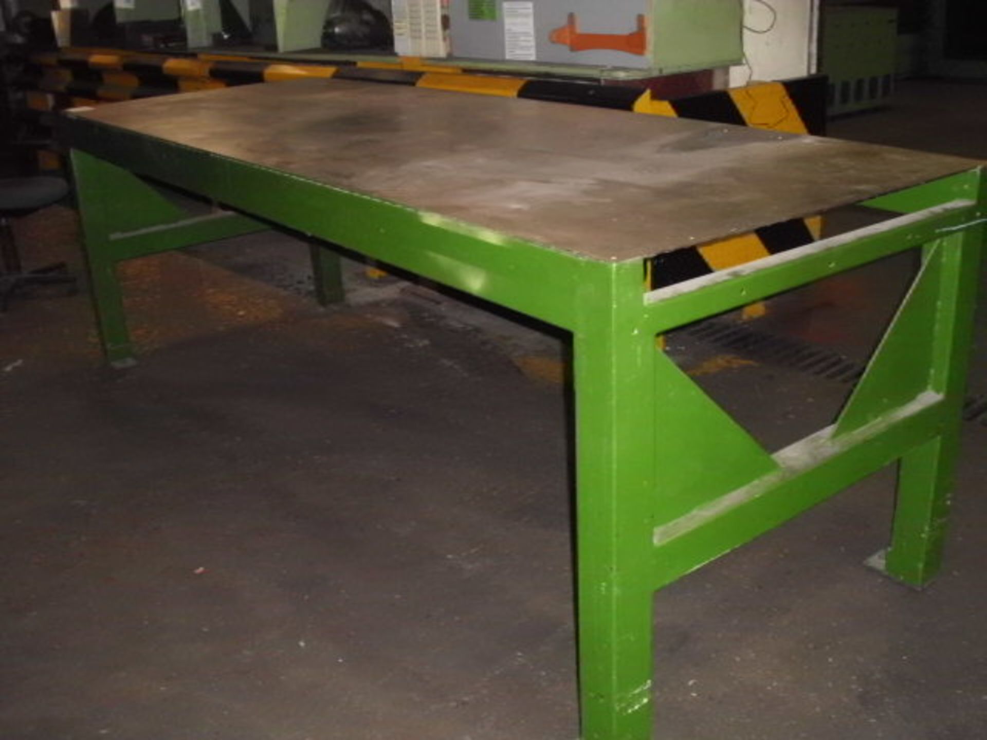 Fabricated steel WORKBENCH 41" x 118" - Image 2 of 2