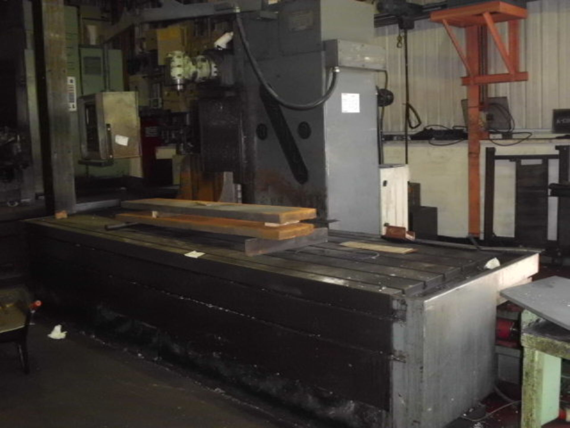 ELGAMILL CNC travelling column, table 4050 x 1200mm, Heidenhain 410 controls, X - 1200, Y - 1000,