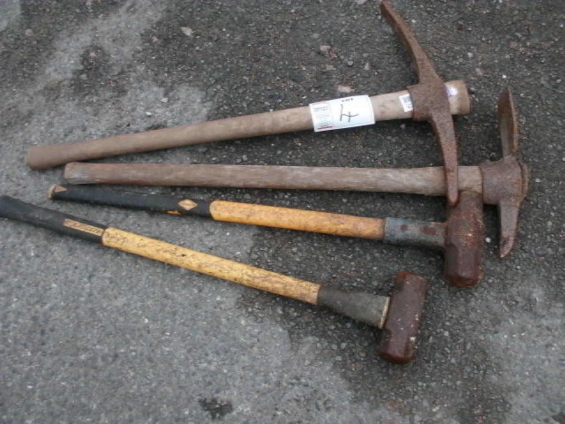 2 x PICK AXE's and 2 x SLEDGE HAMMERS