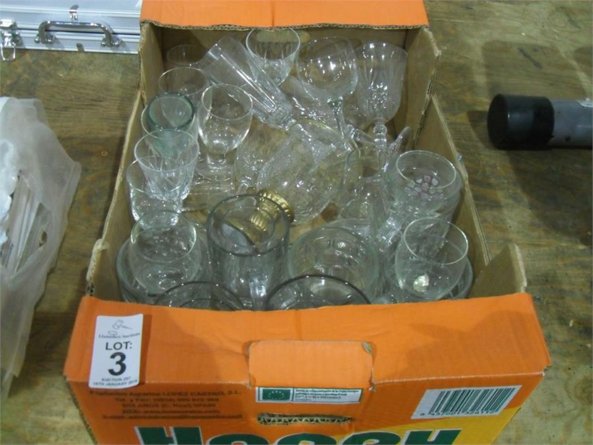 BOX OF GLASSES