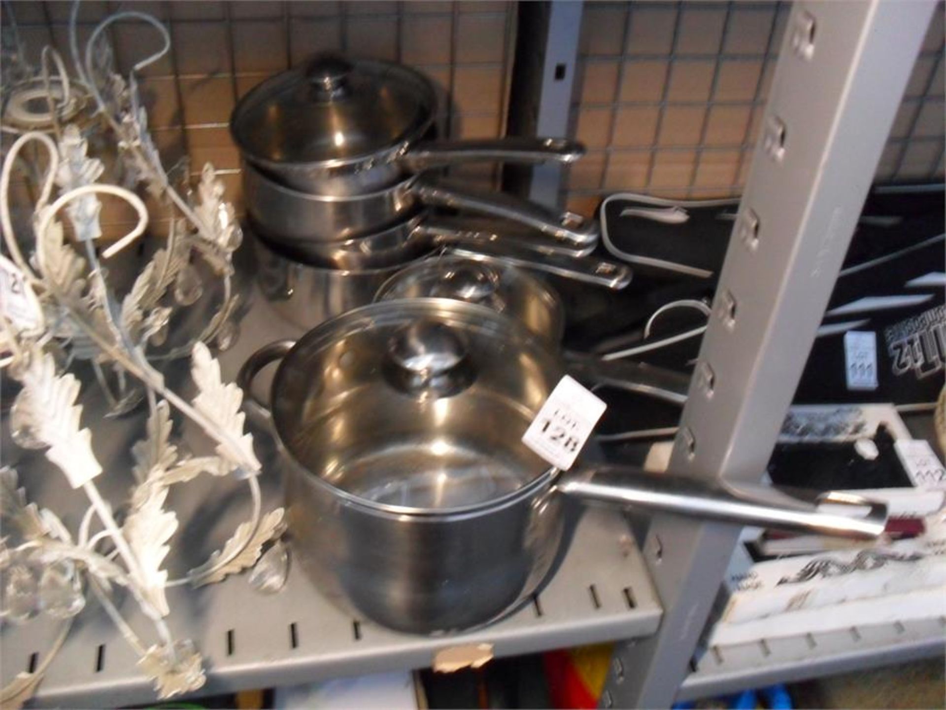 6 X STAINLESS STEEL SAUCEPANS