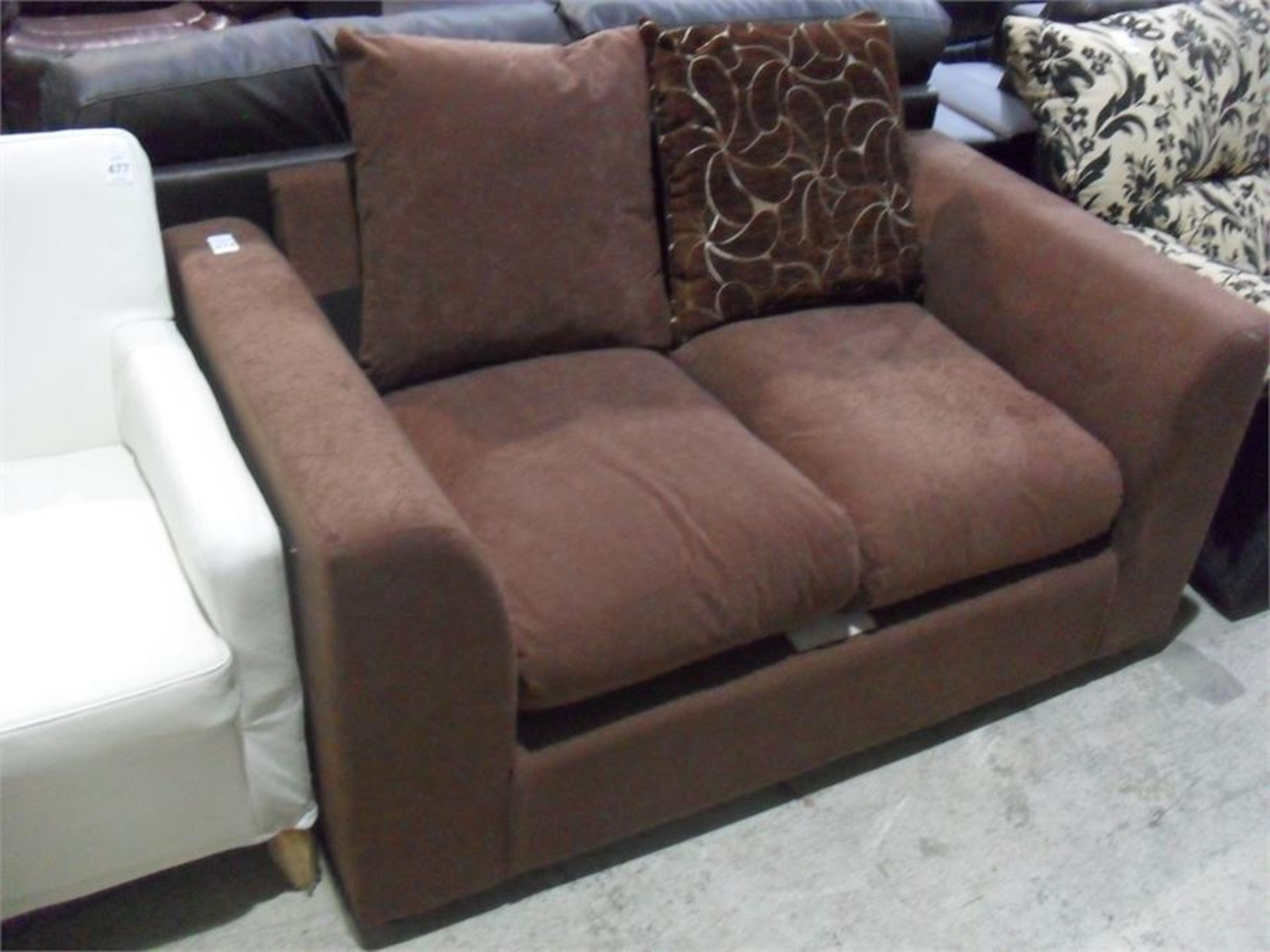 FABRIC 2 SEATER SOFA (NEW EX-SHOP DISPLAY)