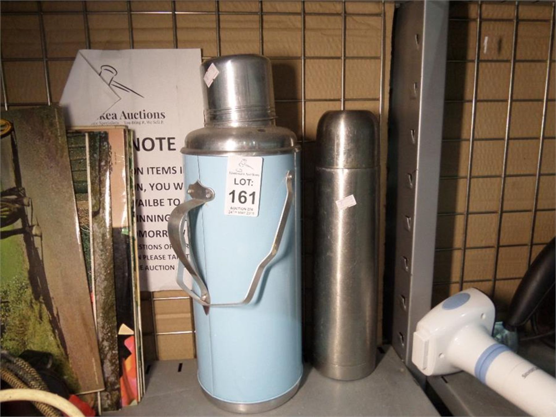 2 LARGE THERMOS FLASKS