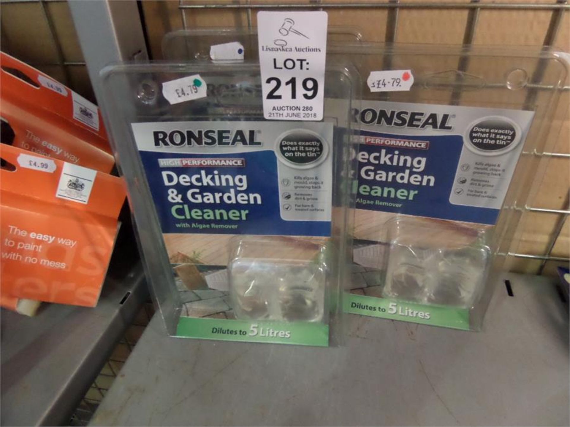 RONSEAL DECKING AND GARDEN CLEANER PACKS (NEW SHOP CLEARANCE STOCK)