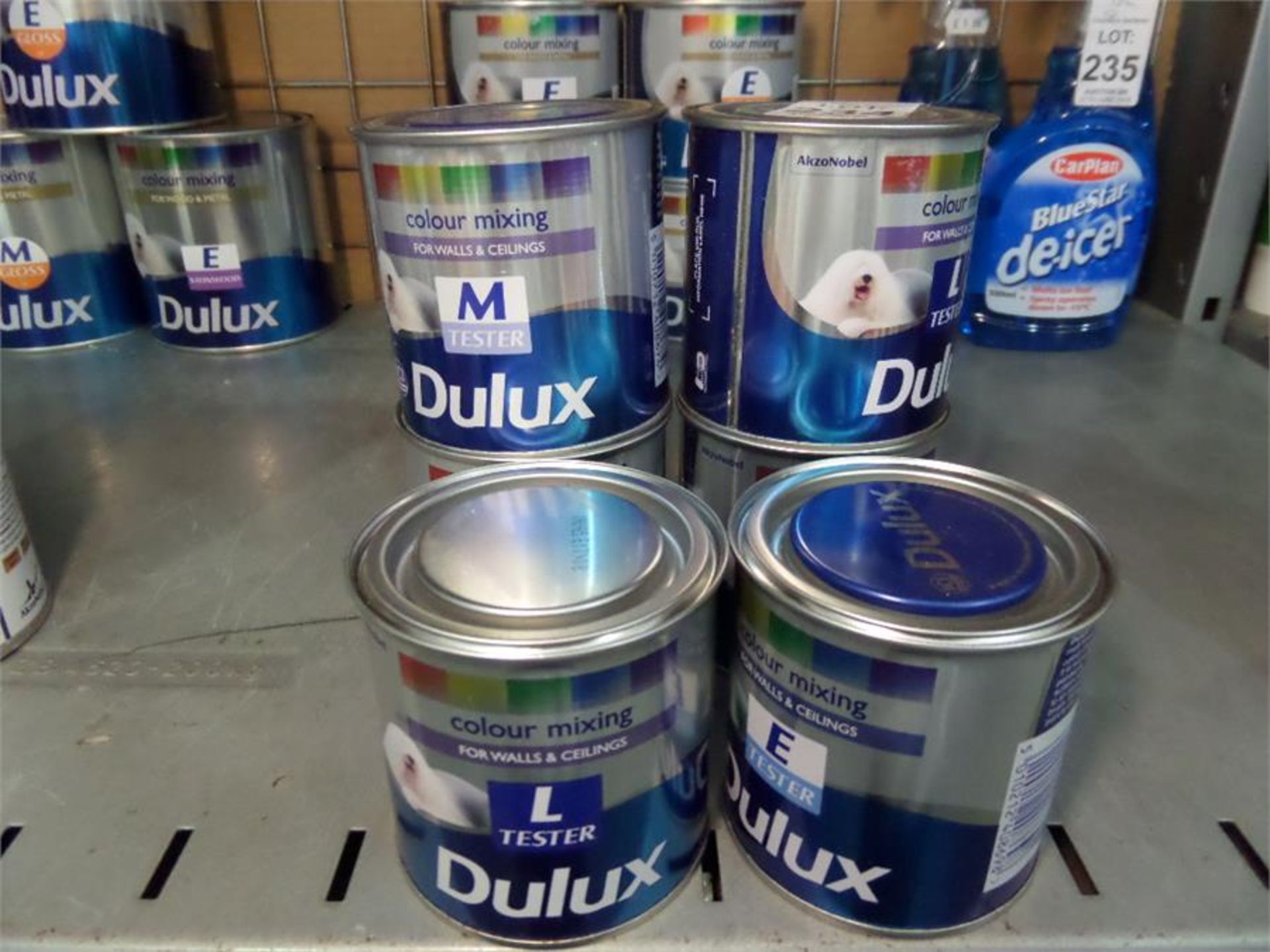 LOT OF DULUX 250ML TESTER PAINTS (NEW SHOP CLEARANCE STOCK)