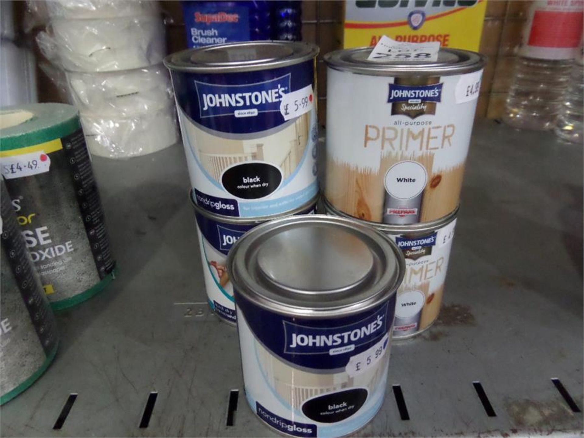 LOT OF PAINT PRIMER AND GLOSS PAINT (NEW SHOP CLEARANCE STOCK)