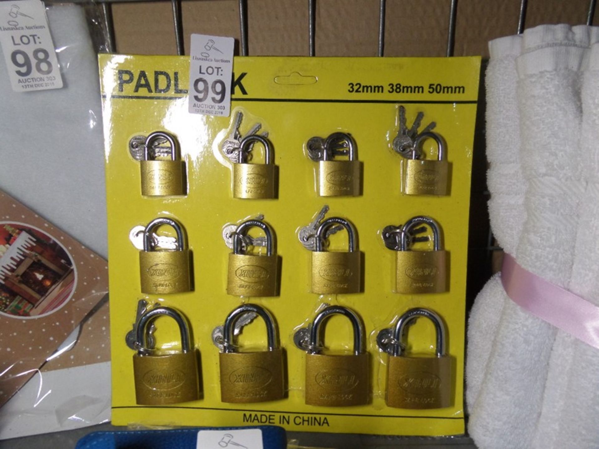 LOT OF 12 NEW PADLOCKS SHOP CLEARANCE