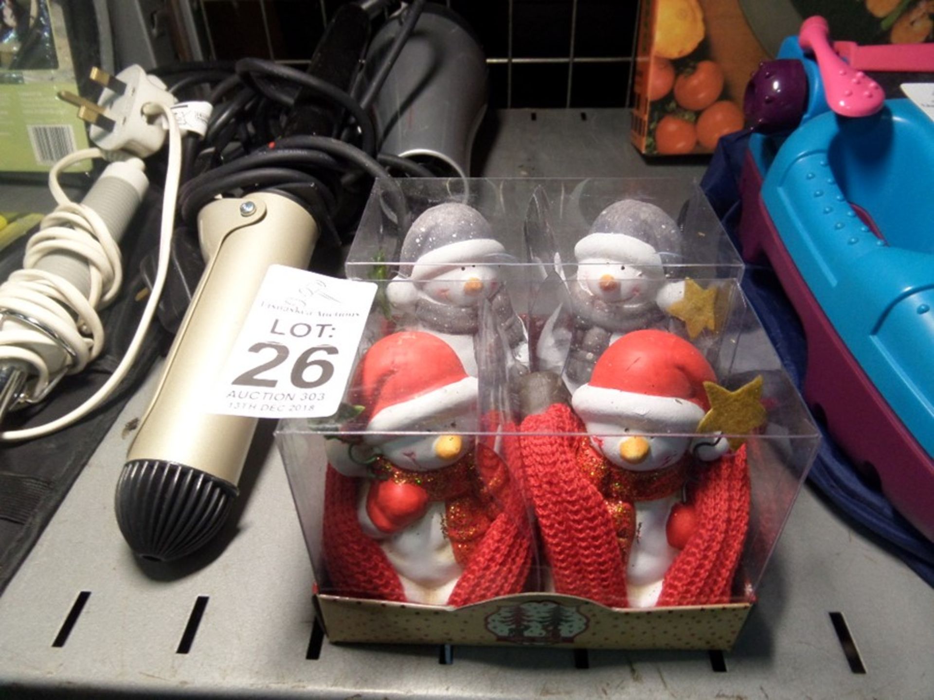 2 NEW PACKS OF SNOWMEN ORNAMENTS SHOP CLEARANCE