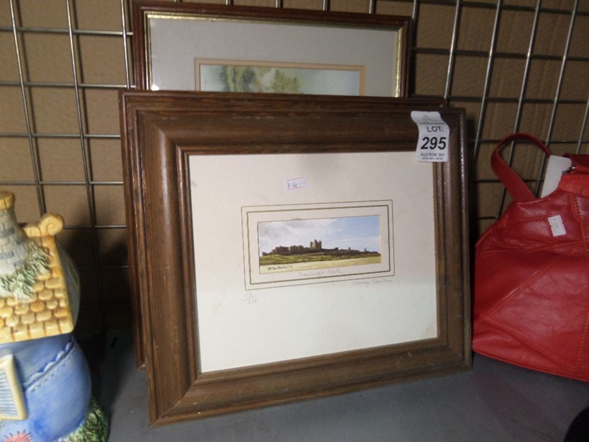 2 FRAMED GEORGE SKELTON PAINTINGS AND A FRAMED PRINT