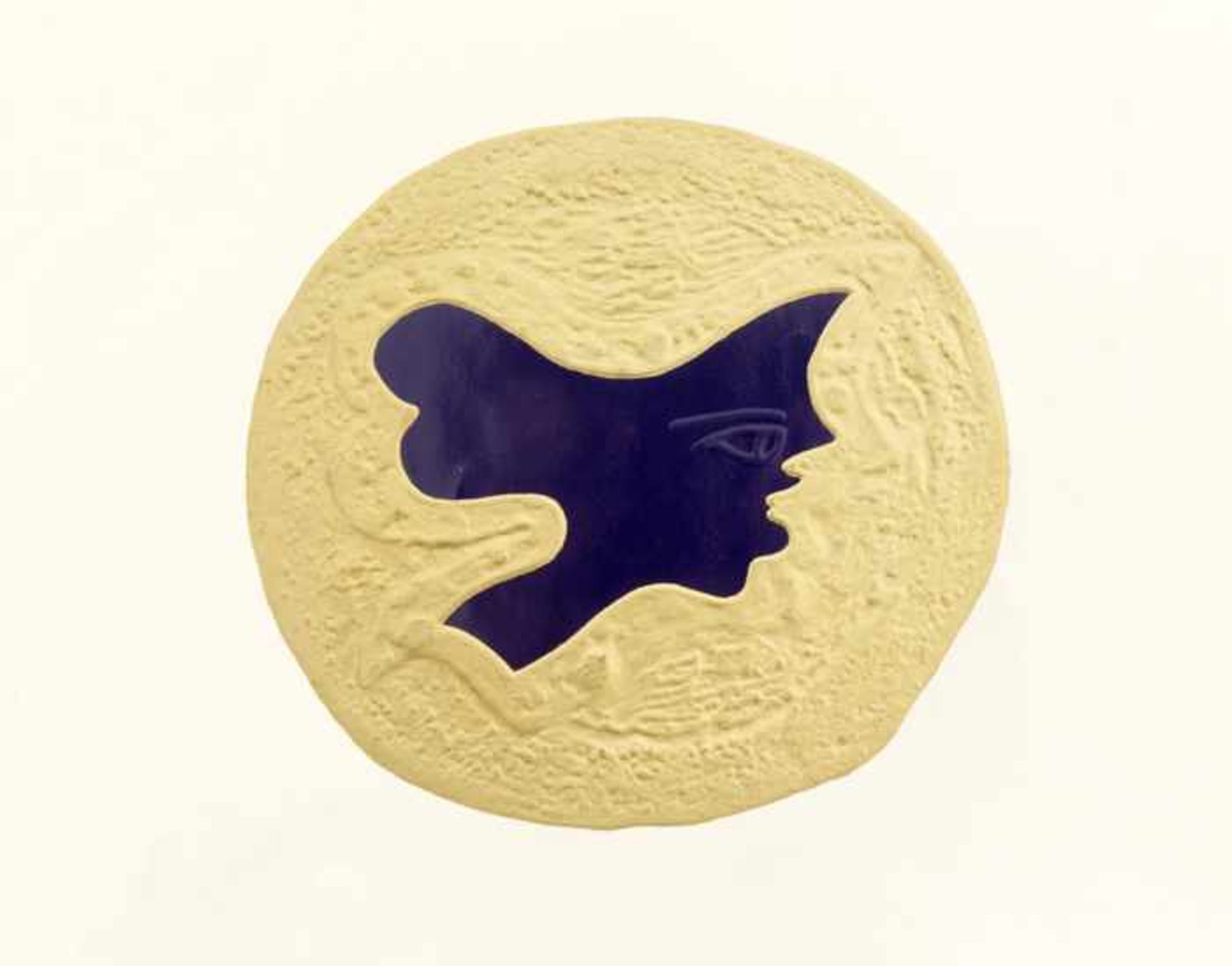 Braque, Georges Frauenkopf Prägung und Siebdruck auf Papier 45 x 49,9 cm