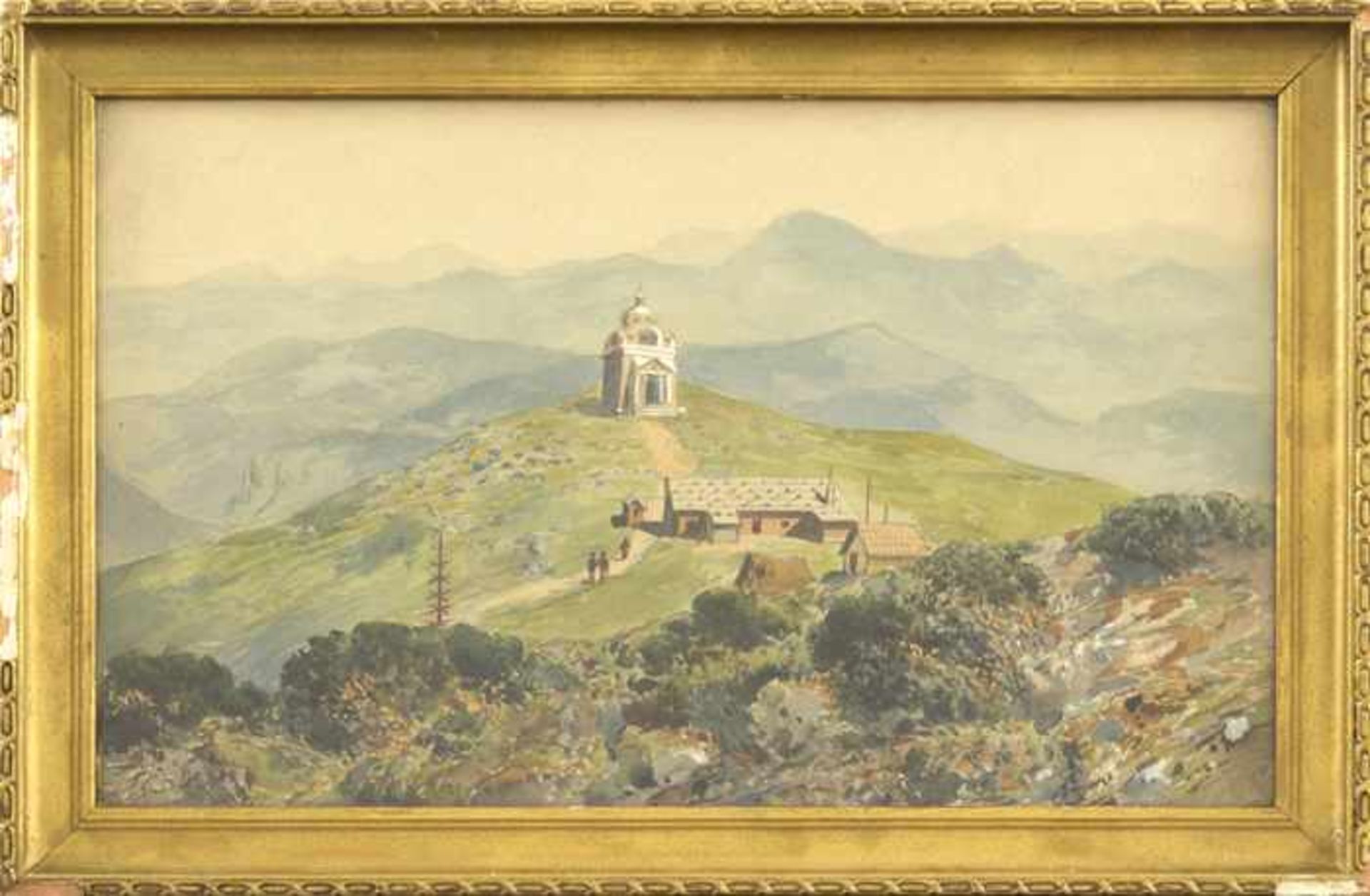 Blamauer, Adolf Albin Elisabethkapelle am Schneeberg, um 1906 Gouache auf Papier 23,6 x 36,5 cm - Bild 2 aus 2