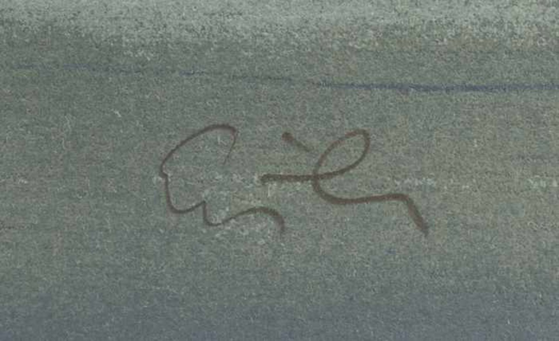 Eisler, Georg Landschaft Farblithografie Signiert rechts unten Blattgröße: 49,2 x 67 cm Knick in der - Image 2 of 2