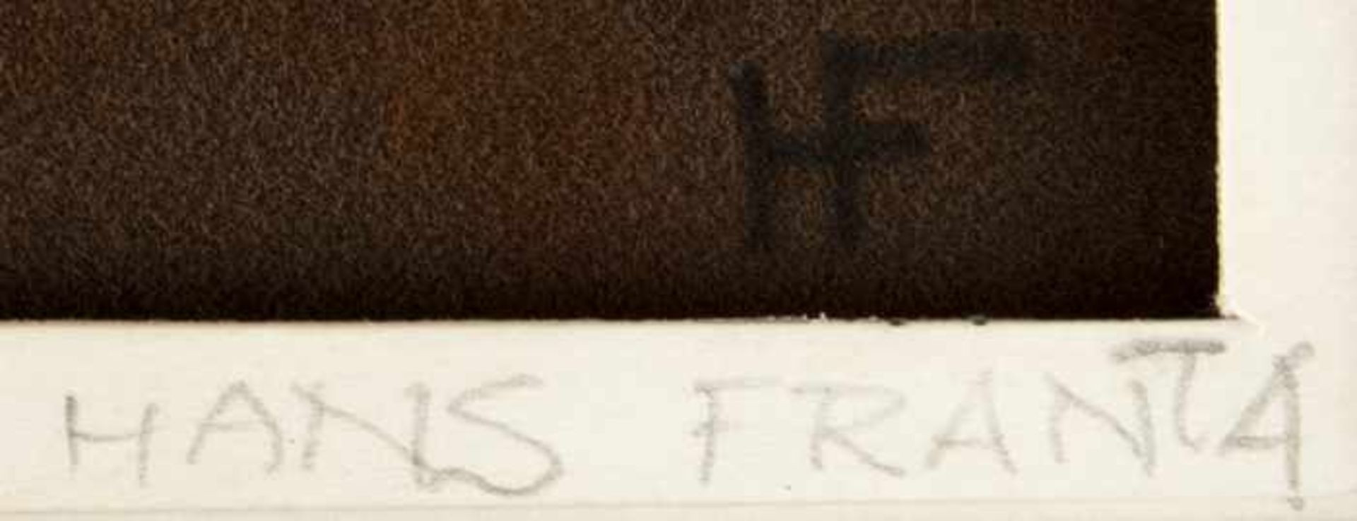 Franta, Hans Mühlviertel, 1933 Pastellkreide Monogrammiert rechts unten 34 x 44.9 cm - Bild 2 aus 3