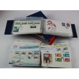 Jersey FDC's in albums plus loose. Clean lot (qty)