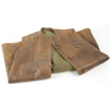 A.T.S. WW2 Woman's Leather Jerkin in excellent worn condition.