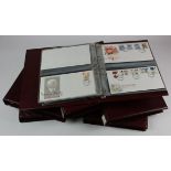 GB FDC's - large black suitcase of covers in Royal Mail Albums (x6) Heavy (Buyer collects)