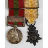 Afghanistan Medal 1878 with Kandahar clasp, mounted with a Kabul to Kandahar Star. Attractive pair