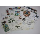 Various TV Star and other hand signed Commemorative FDC's etc, inc Peter Egan, Harry Sycombe,