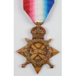 1915 Star to 6882 Pte F G Nelson Norfolk Regt. Killed In Action 22/8/1918 serving with 9th Bn