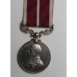 Army Meritorious Service Medal GV (swivel) named 1430 Sjt W T Perkins RAMC. L/G 1/1/1917. EF