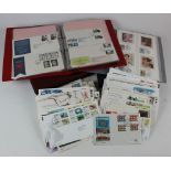 GB FDC's - mixed range in albums and loose, some better noted (qty) Buyer collects